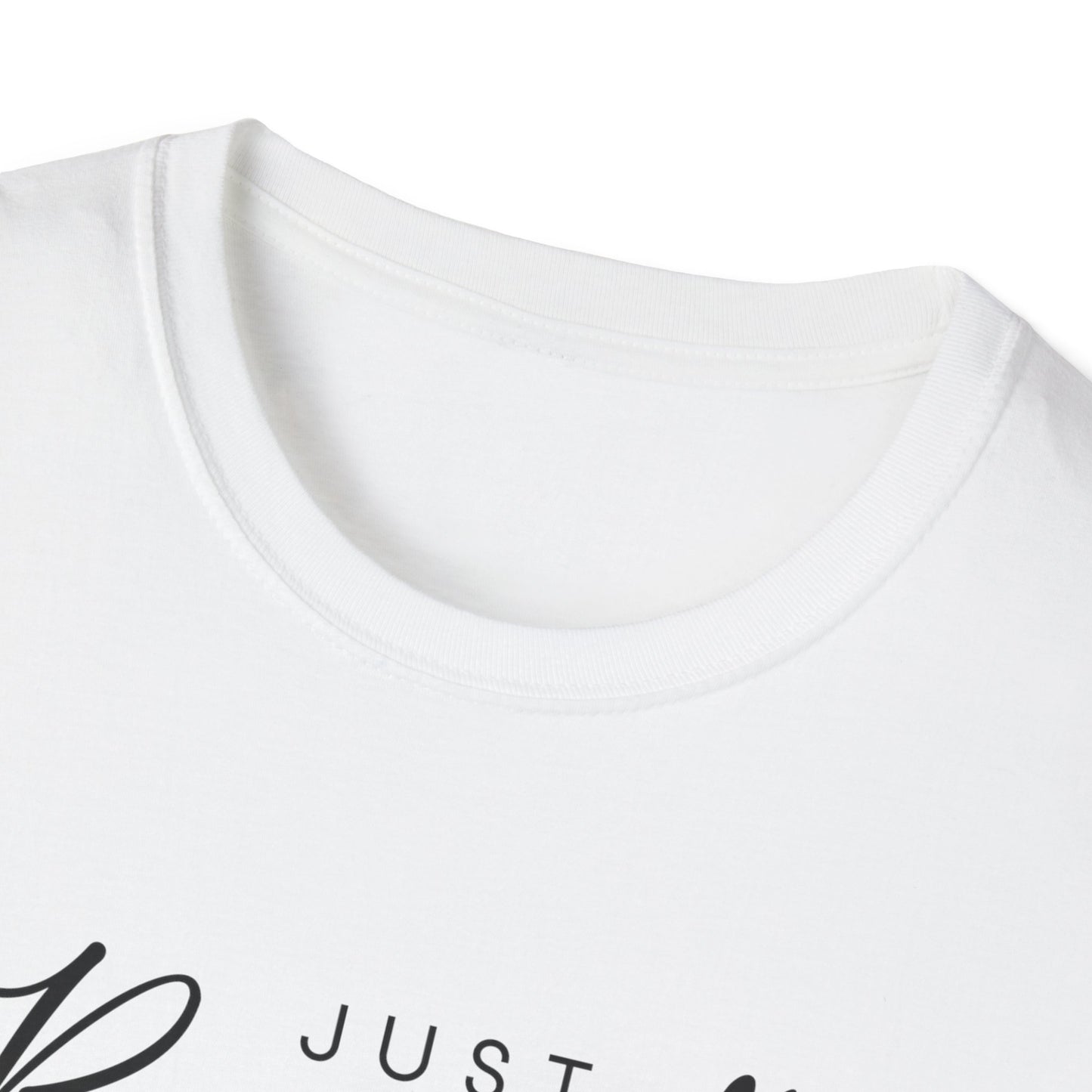 Unisex Softstyle T-Shirt with 'Just Breathe' Design | Relaxed Fit Tee for Mindfulness, Self-Care, Gifts, Everyday Wear, Motivational Quotes