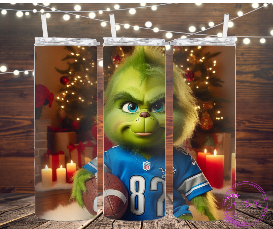 Baby Grinch NFL themed Tumblers