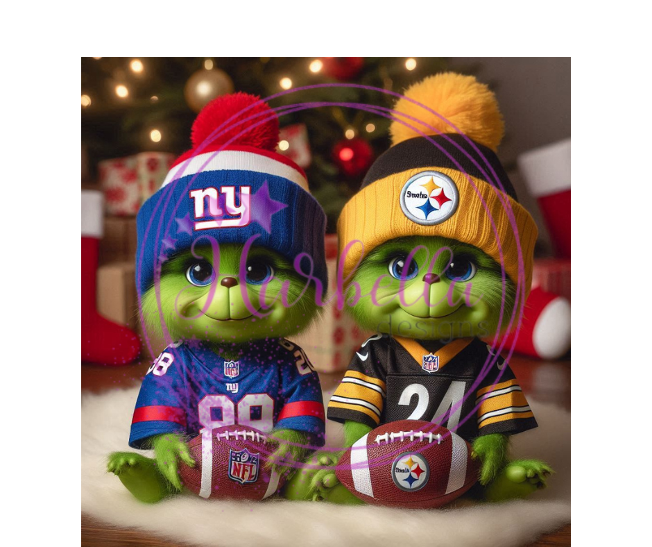 Baby Grinch NFL themed Tumblers