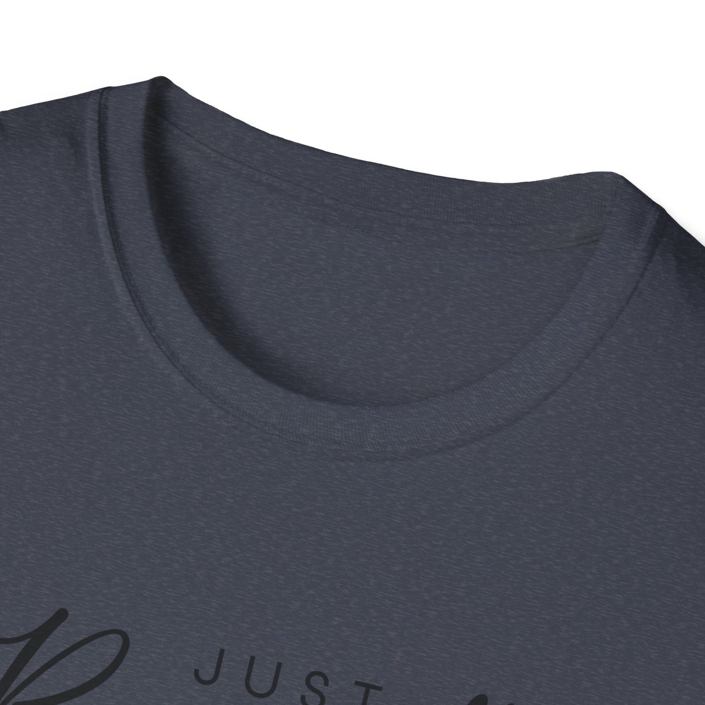 Unisex Softstyle T-Shirt with 'Just Breathe' Design | Relaxed Fit Tee for Mindfulness, Self-Care, Gifts, Everyday Wear, Motivational Quotes