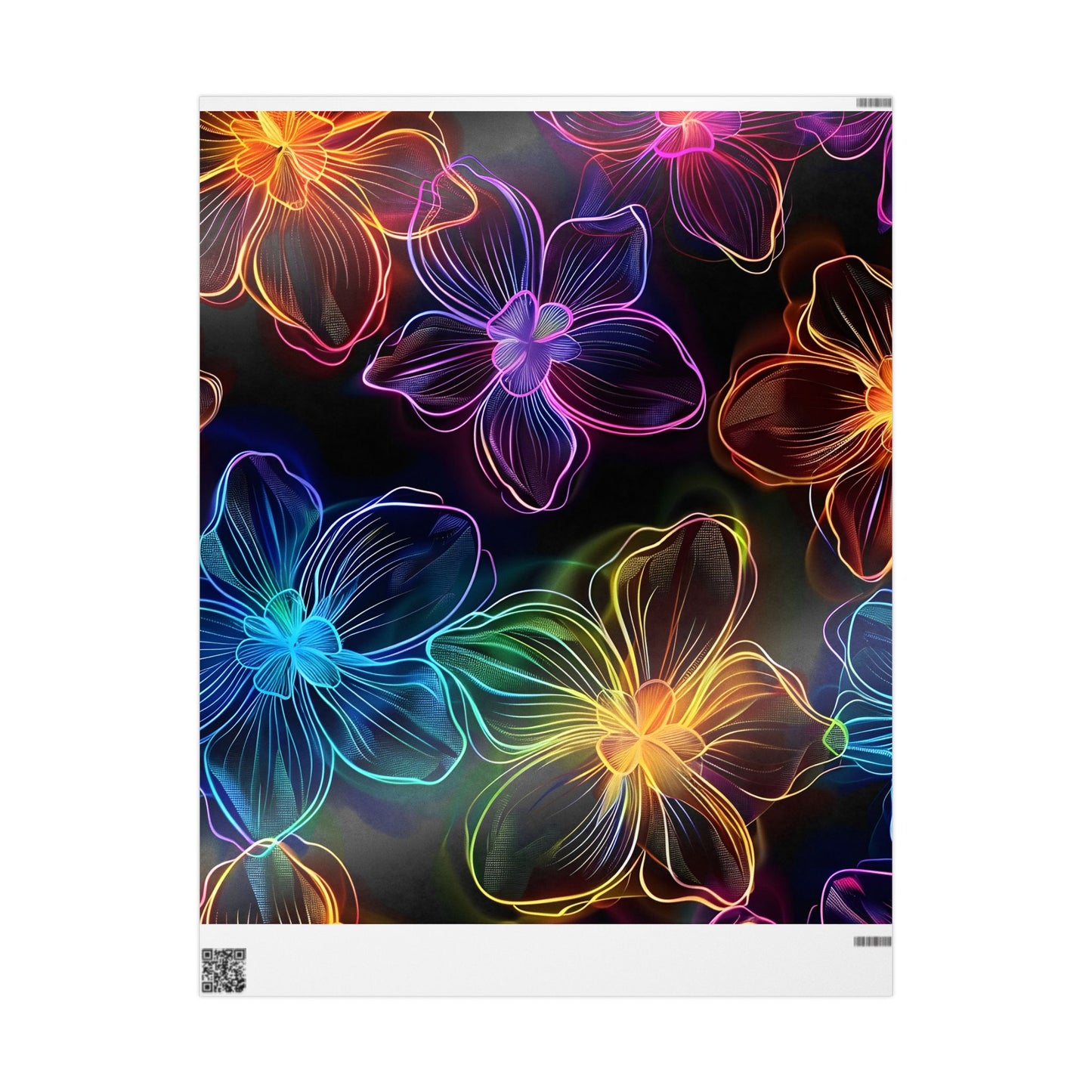 Vibrant Floral Wrapping Paper, Colorful Gift Wrap for All Occasions, Birthday, Holiday, Party Supplies, Creative Present Packaging