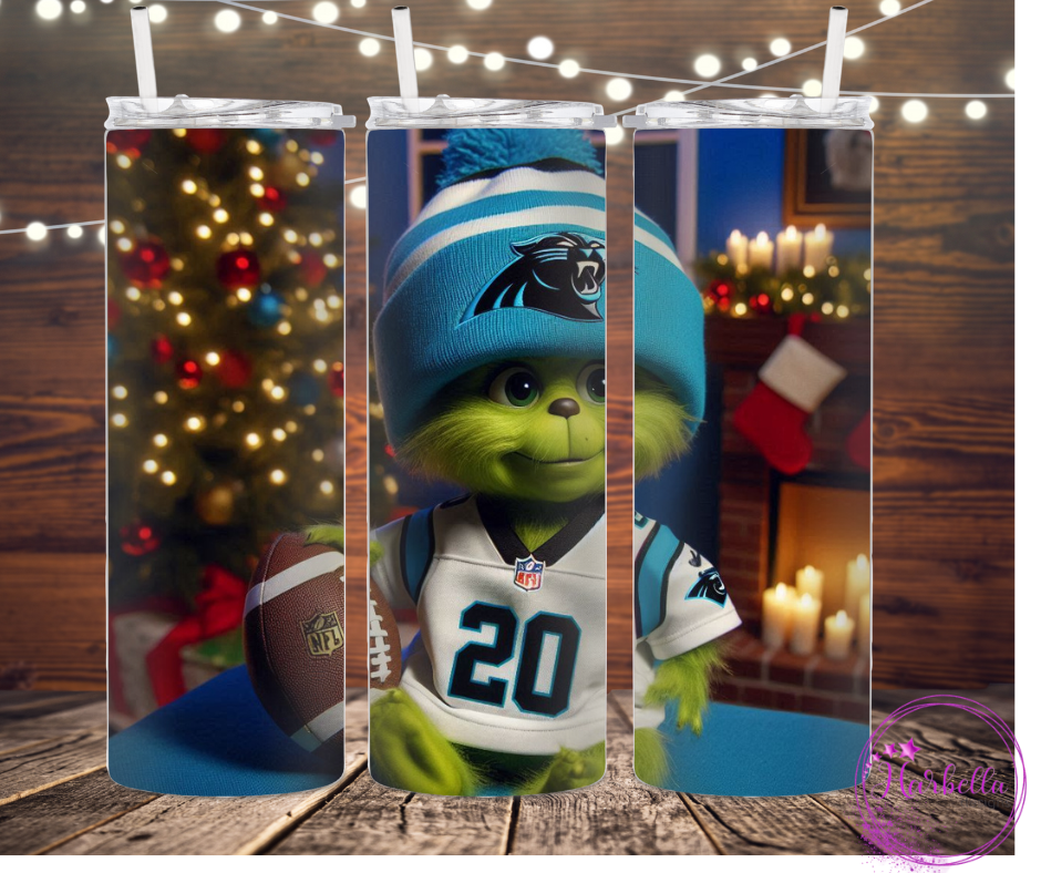 Baby Grinch NFL themed Tumblers