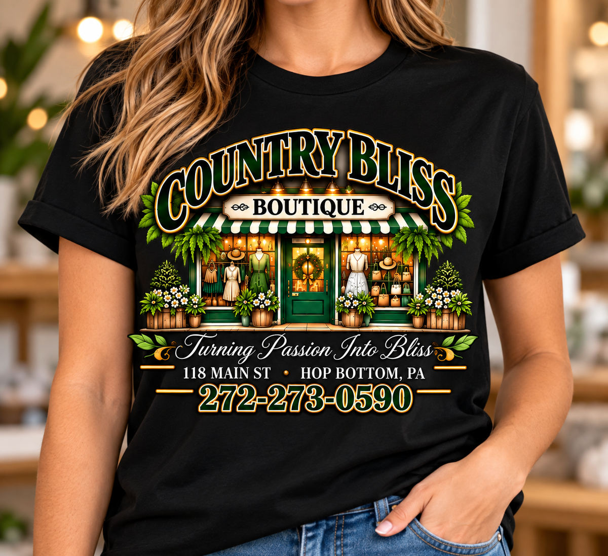 🖤 Country Bliss Boutique Black T-Shirt