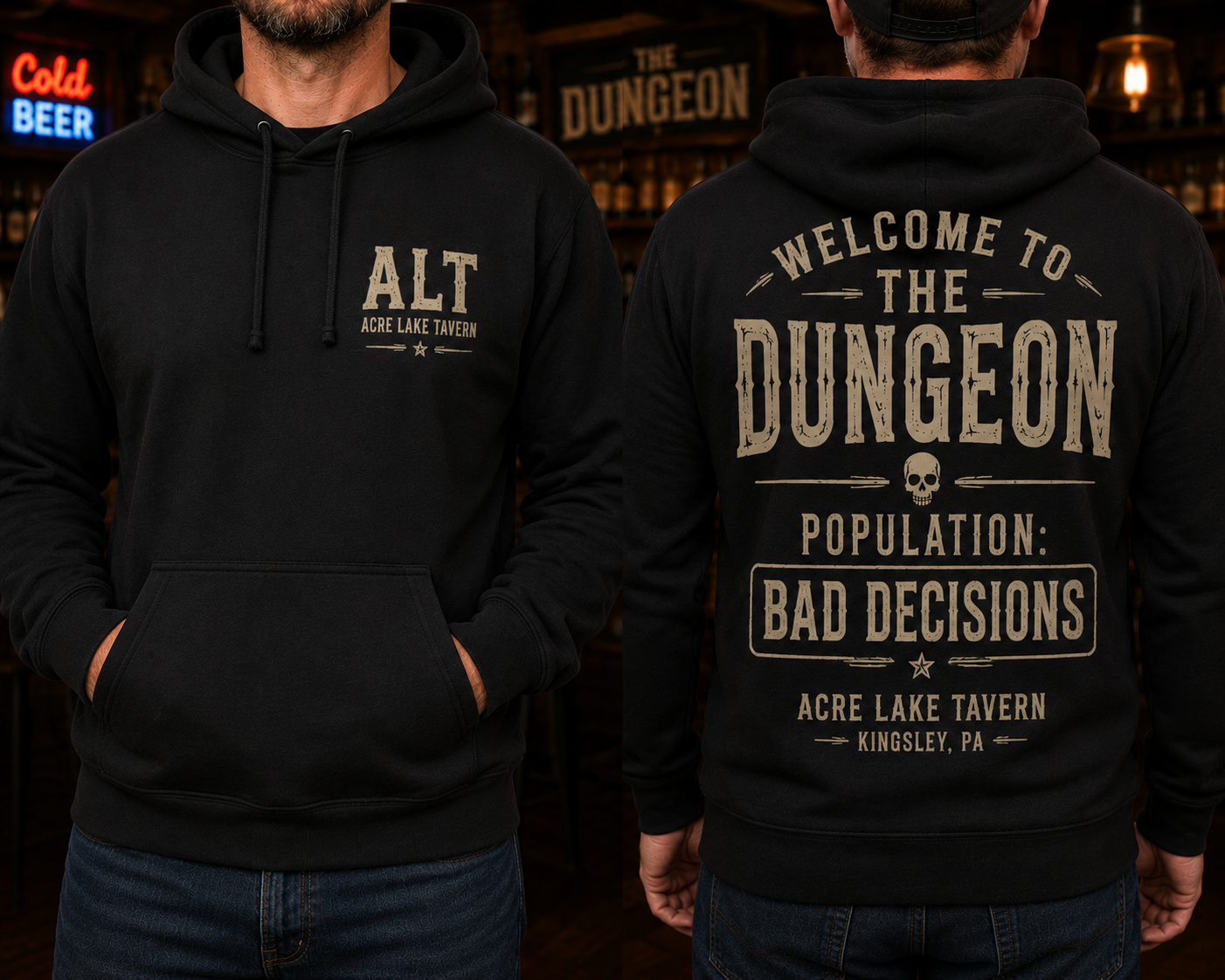 Acre Lake Tavern Dungeon Hoodie