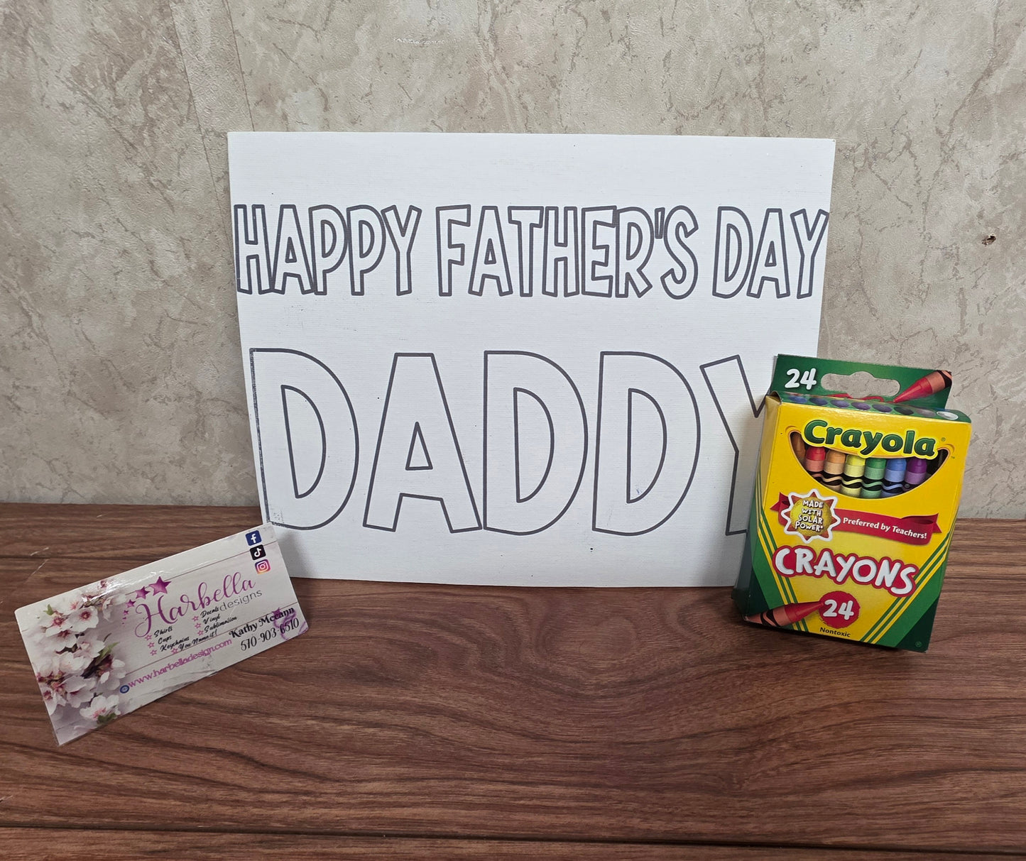 FATHER'S DAY COLORING CANVAS