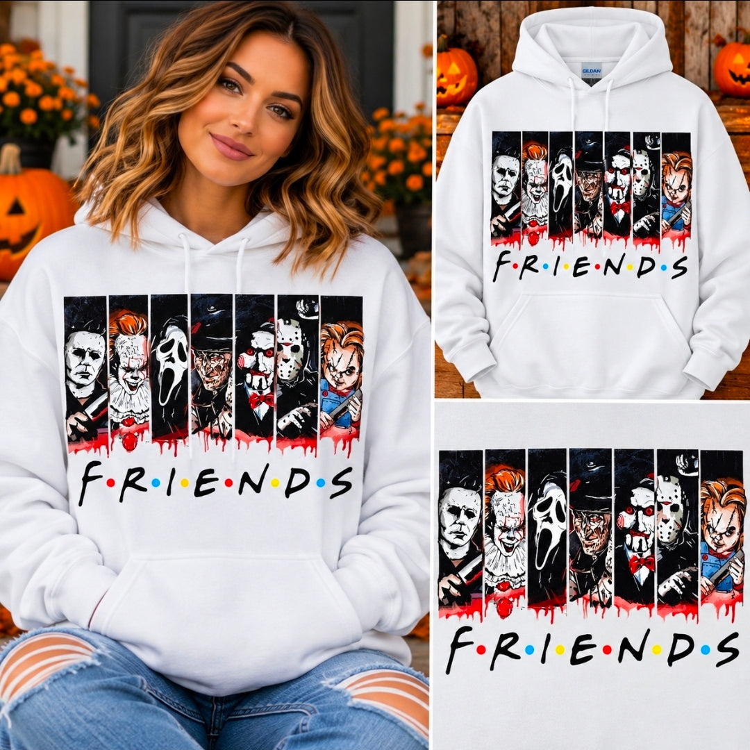 🎃 Horror Friends Halloween Hoodie