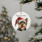 Personalized Dog Christmas Ornaments, Cute Pet Ornament, Custom Dog Lover Gift, Holiday Decor, Puppy Name Decoration