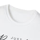 Unisex Softstyle T-Shirt with 'Just Breathe' Design | Relaxed Fit Tee for Mindfulness, Self-Care, Gifts, Everyday Wear, Motivational Quotes