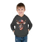 Toddler Pullover Fleece Hoodie, Cute Kids Hoodie, USA Deer Hoodie, Cozy Fall Outfit, American Flag Hooded Sweatshirt