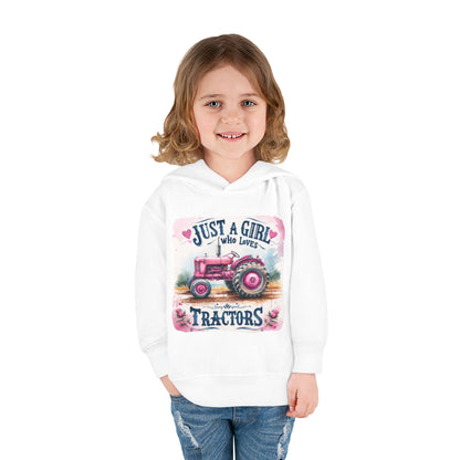 Just a Girl Who Loves Tractors Toddler Hoodie, Cute Kids Fleece Pullover, Farm-Themed Apparel, Girls' Tractor Sweatshirt, Gift for [...]