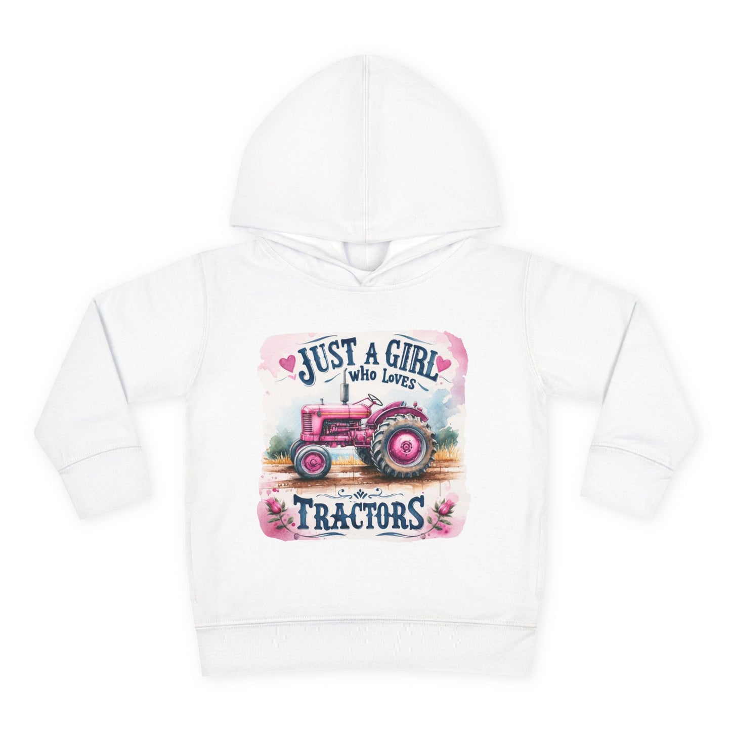 Just a Girl Who Loves Tractors Toddler Hoodie, Cute Kids Fleece Pullover, Farm-Themed Apparel, Girls' Tractor Sweatshirt, Gift for [...]