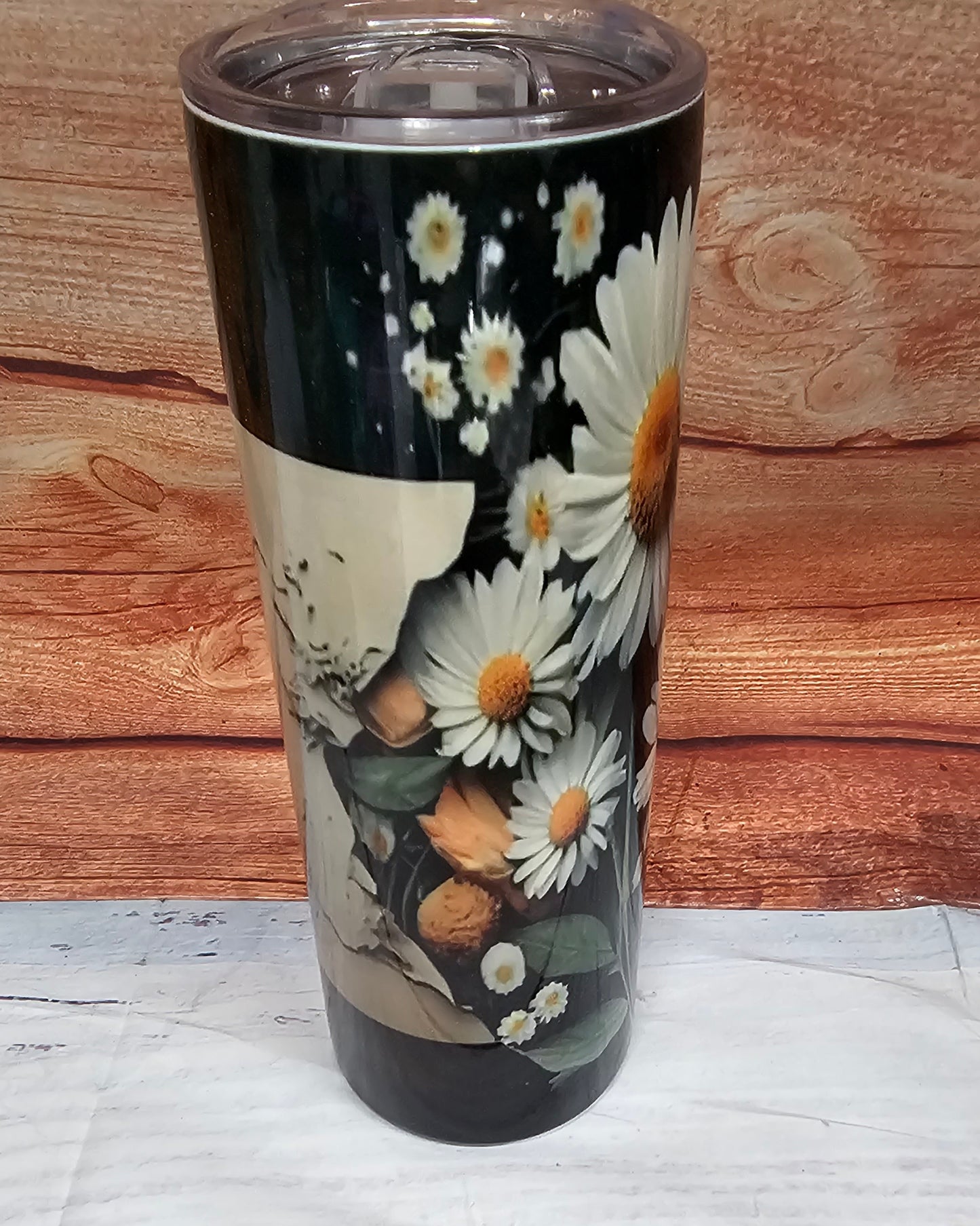 3D Flower clearance Tumbler