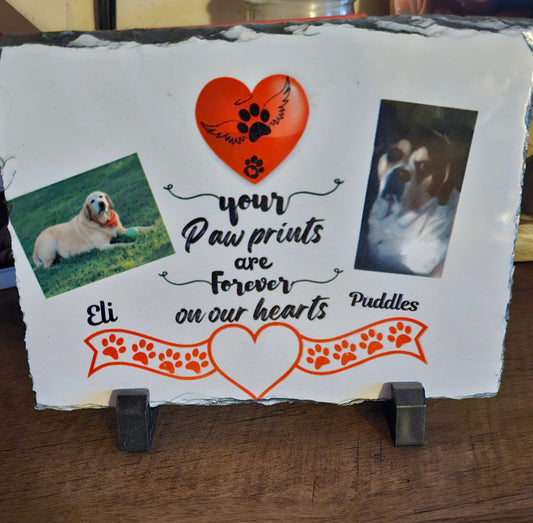 Memorial pet slate