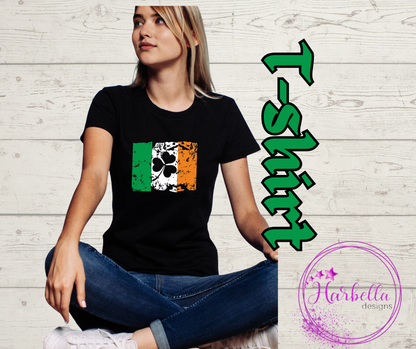 Home Is Where the Shamrock Is – Irish Flag Graphic Tee & Crewneck