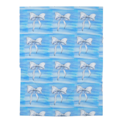 Swaddle Blanket - Baby Boy Blue Personalized