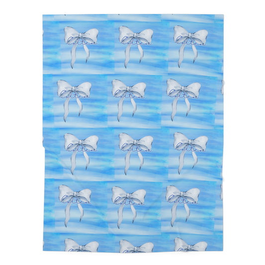 Swaddle Blanket - Baby Boy Blue Personalized