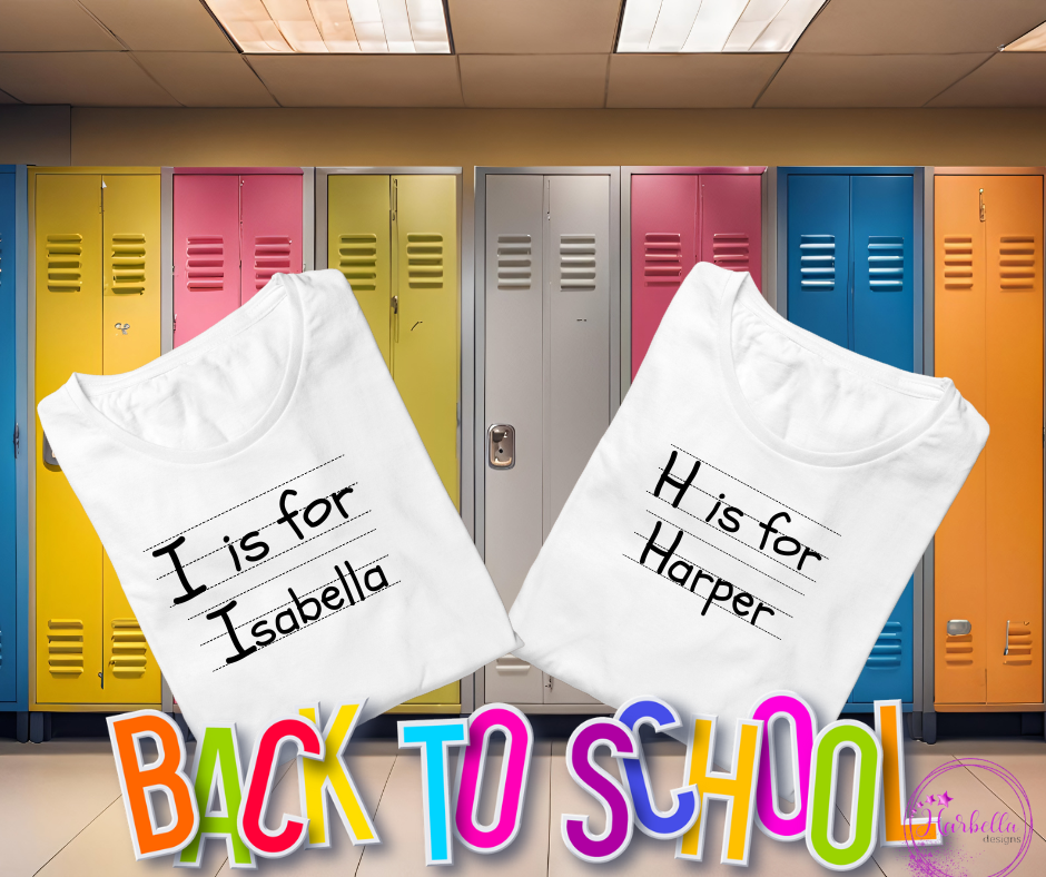 Back to school personalized shirts