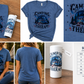 Camping Is My Therapy Shirt – Retro Camper Graphic Tee – Cozy Outdoor Lifestyle Apparel & matching Tumbler