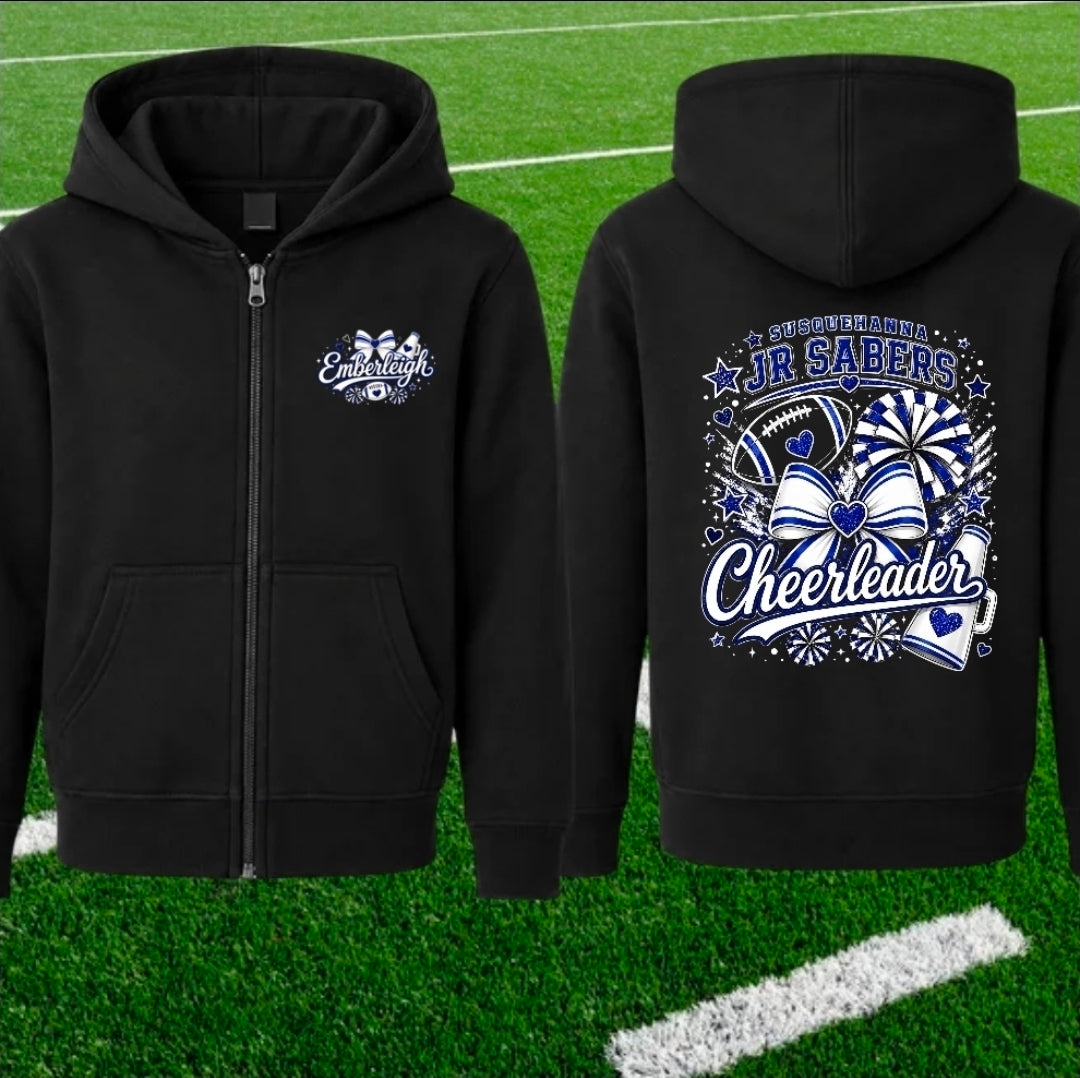 📣 Cheer Squad Personalized Zip-Up Jackets 💙