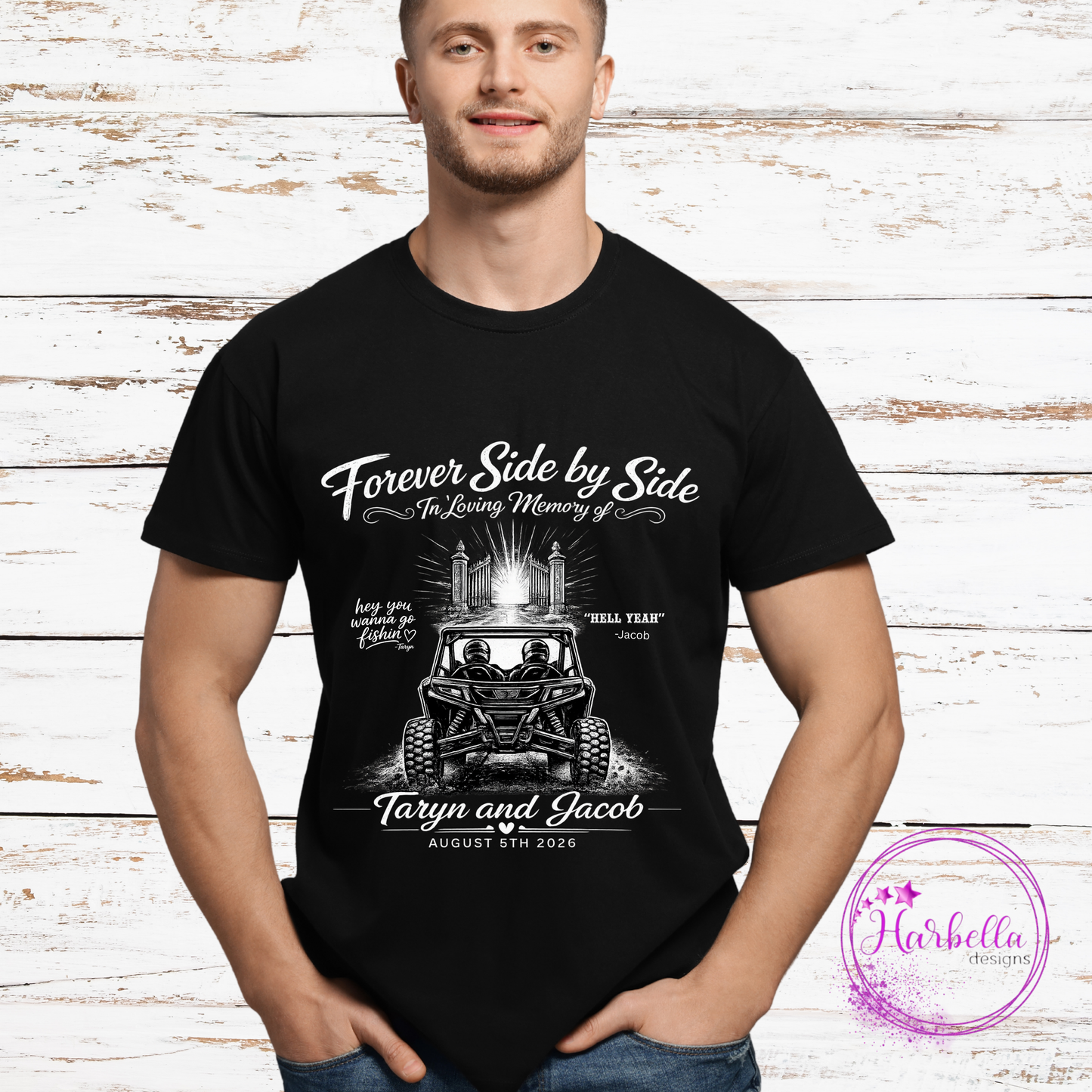 Forever Side by Side Memorial Shirt – In Honor of Taryn & Jacob